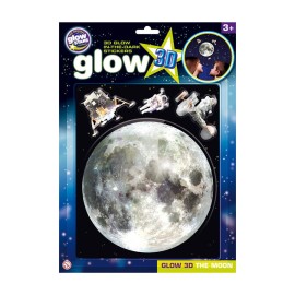 Αυτοκόλλητη Σελήνη 3D Glow
