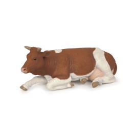 Αγελάδα Simmental Ξαπλωμένη