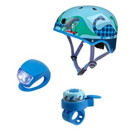 Σετ Ασφαλείας Scootersaurus S(Κράνος,Κουδούνι,Φωτάκι)