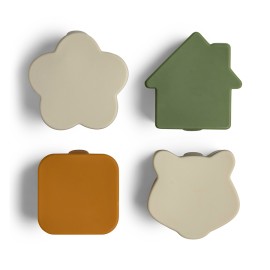 Silicon Lunchbox Organisers - Set of 4